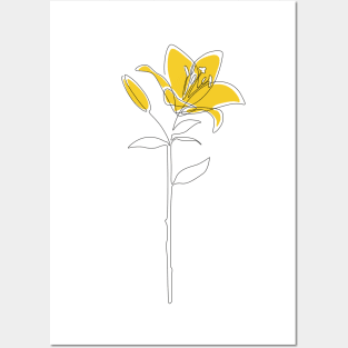 Mustard Lily Posters and Art